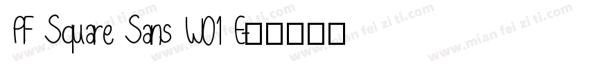PF Square Sans W01 E字体转换